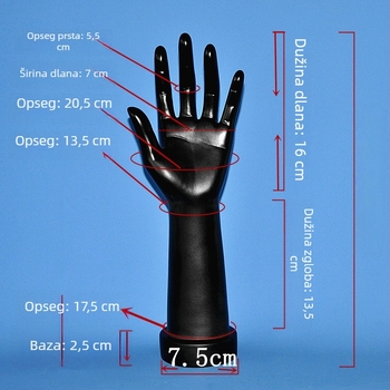 Teški model ruke za prikazivanje nakita i odjeće, rekvizit za svadbenu haljinu, umjetna ruka za prikaz