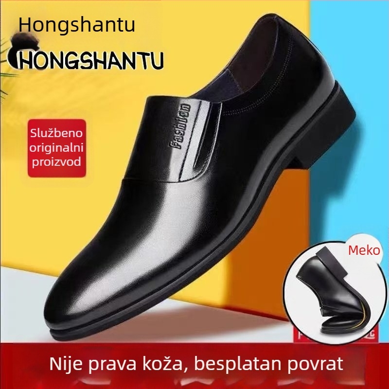 Muške kožne cipele u vojnom stilu, 100% goveđa koža, svakodnevne poslovne kožne cipele s mekanom potplatom
