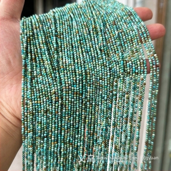 Prirodni turkizni perli, 2-4 mm, okrugli, labave perle za DIY nakit – komponente za narukvicu i ogrlicu