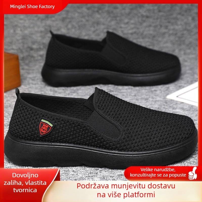 Muške prozračne slip-on tenisice s mrežastim gornjim dijelom, lagane za vožnju i svakodnevno nošenje