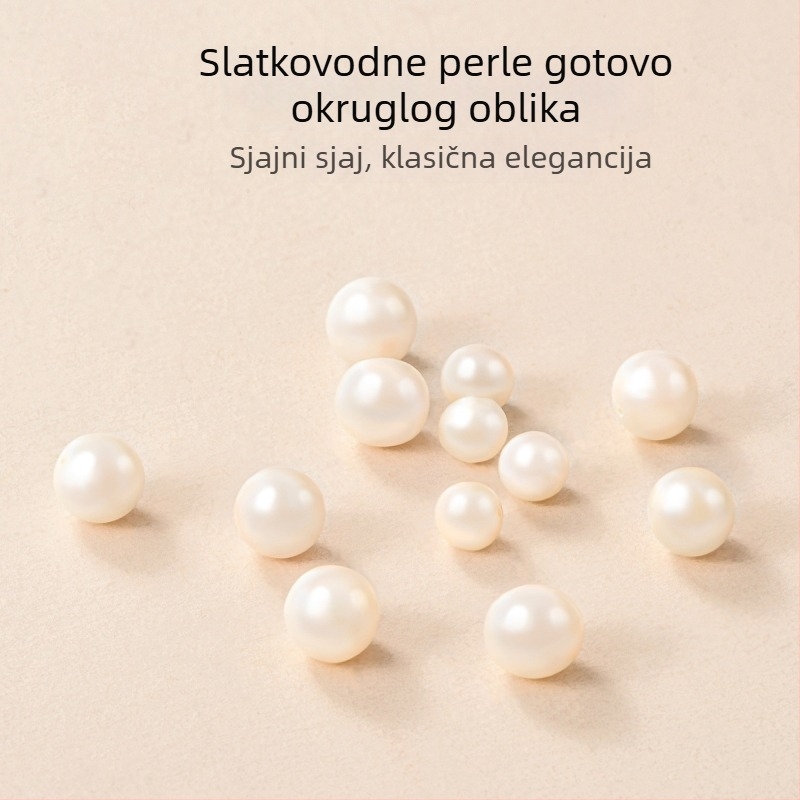 Prirodni biseri slatkovodni – labave perle za DIY nakit: narukvice, ogrlice i naušnice; distancijske perle