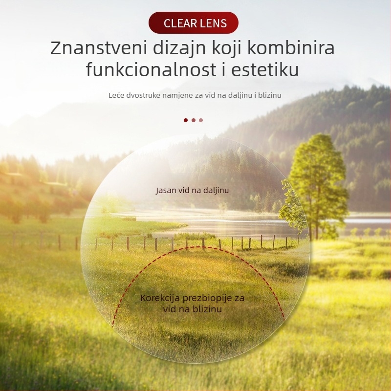 Naočale za čitanje s dvostrukom korišćenjem za daljinu i blizinu, zaštita od plavog svjetla i UV, sunčane naočale u stilu, za muškarce i žene, lagane