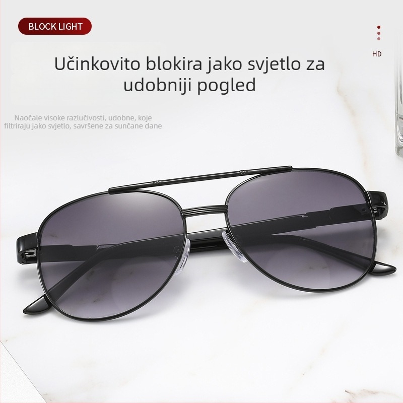 Naočale za čitanje s dvostrukom korišćenjem za daljinu i blizinu, zaštita od plavog svjetla i UV, sunčane naočale u stilu, za muškarce i žene, lagane