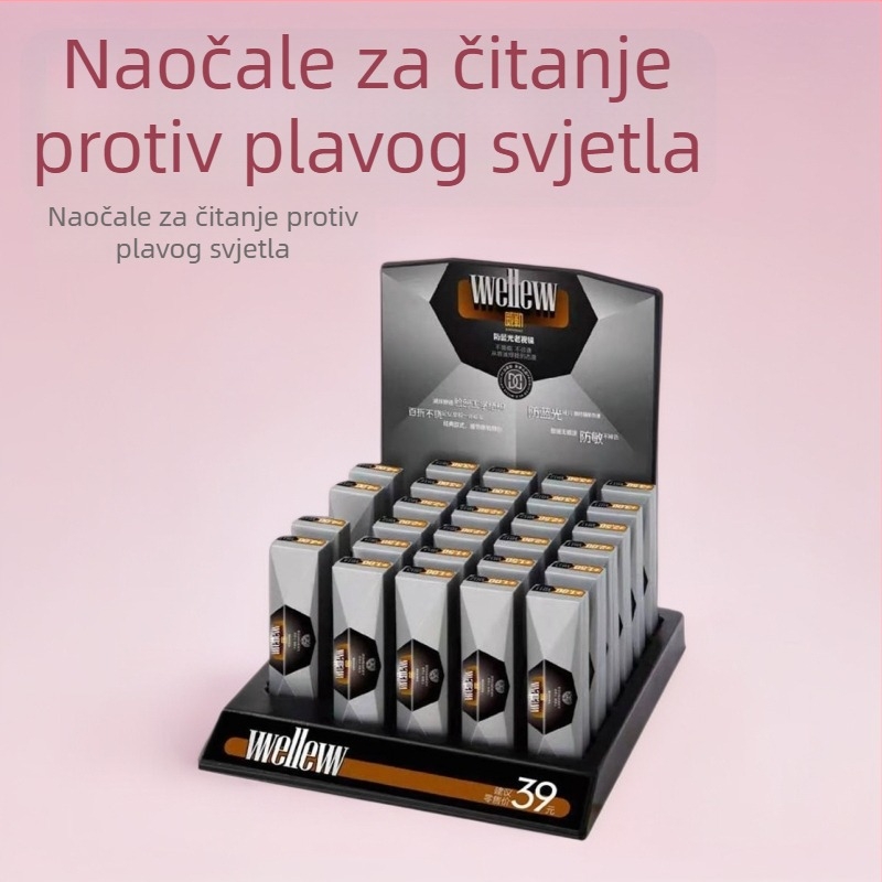 Weller čitalačke naočale s zaštitom od plavog svjetla, potpuno okvire TR90, leće od smole, za muškarce i žene