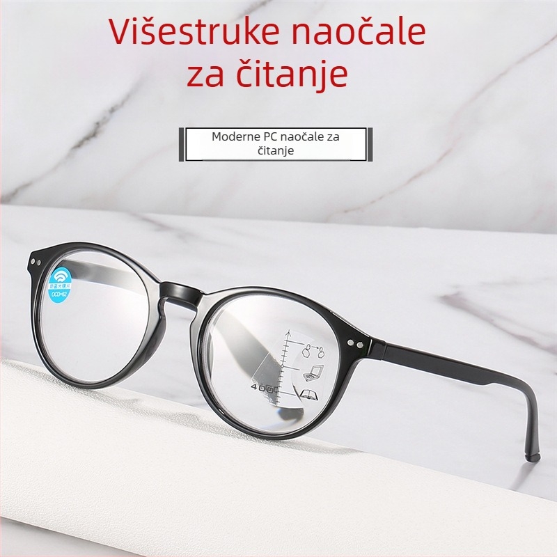 Naočale za čitanje s zaštitom od plavog svjetla, multifokalne, unisex, za daleko i blizu, za presbiopiju
