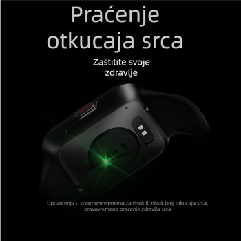 Id208bt Pametni sat s Bluetooth pozivima, 1,69-inčni TFT zaslon, otkucaji srca, krvni tlak, sport i zdravlje, prilagodljiv