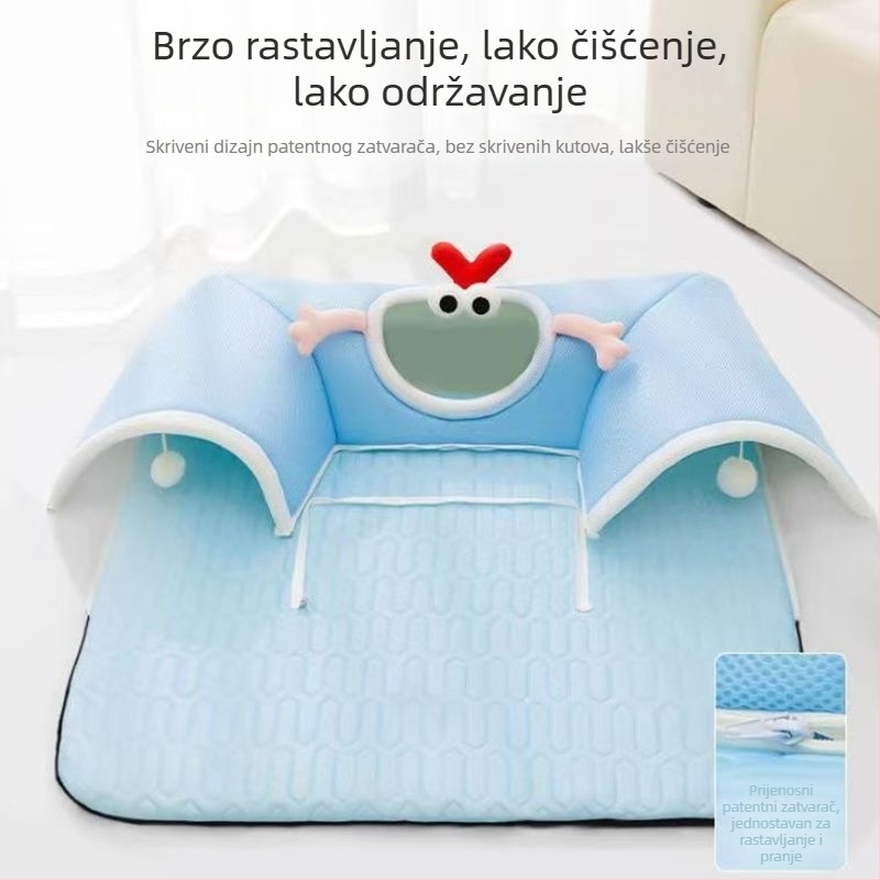 Latex gnijezdo za kućne ljubimce: kauč za psa, mačja podloga, uklonjivi i perivi dom, mačji tunelski igrač