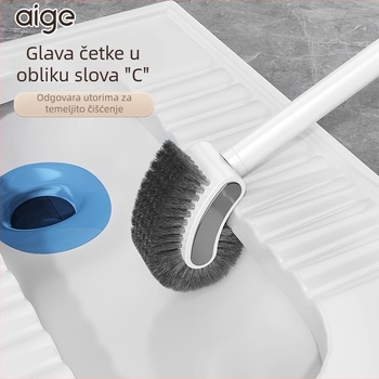 2025 novi model četke za WC s dugom drškom za kućnu kupaonu – zidni držač, alat za čišćenje bez mrtvih kutova, D