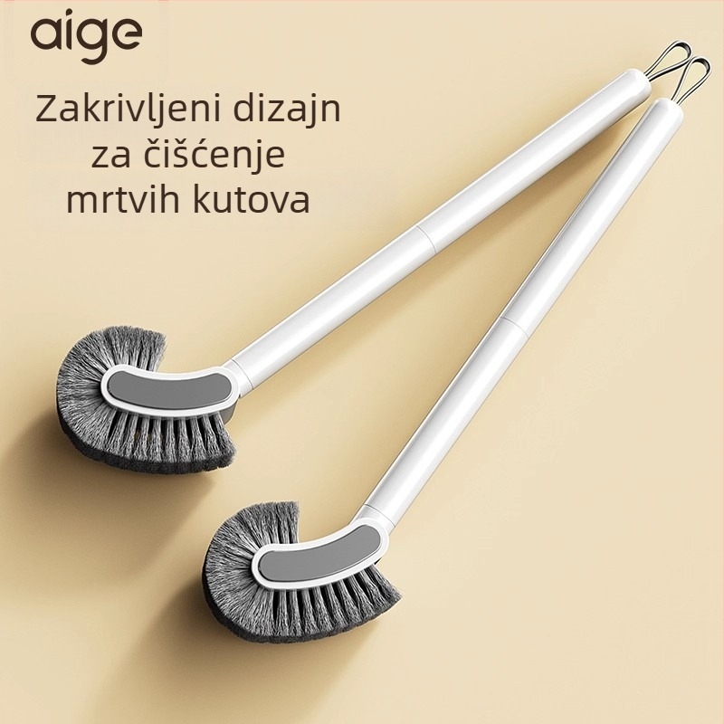2025 novi model četke za WC s dugom drškom za kućnu kupaonu – zidni držač, alat za čišćenje bez mrtvih kutova, D