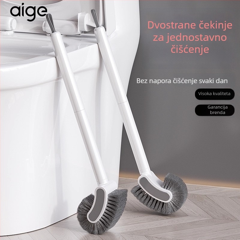 2025 novi model četke za WC s dugom drškom za kućnu kupaonu – zidni držač, alat za čišćenje bez mrtvih kutova, D