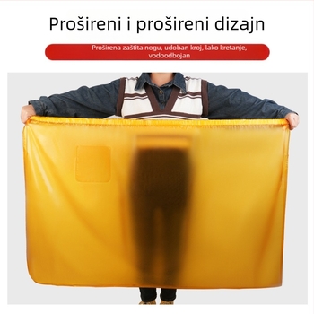 Mekana kožna pregača, vodootporna i otporna na ulje, kuhinjska, unisex veličine, za morsku hranu, kantinu i radove na kamenu