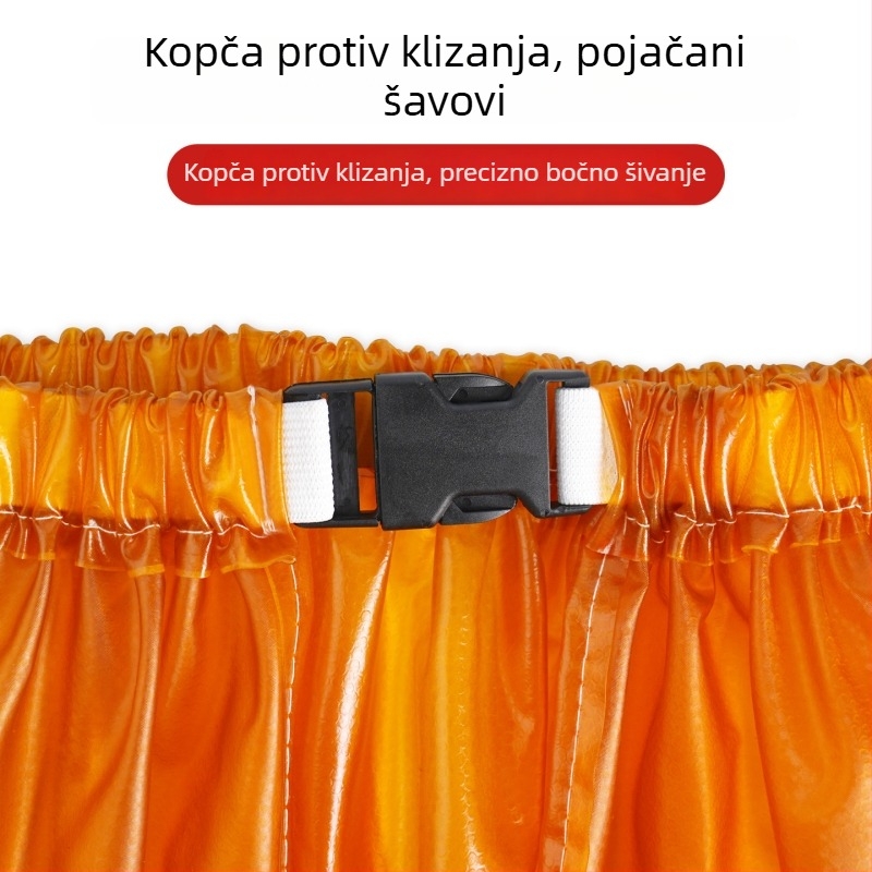 Mekana kožna pregača, vodootporna i otporna na ulje, kuhinjska, unisex veličine, za morsku hranu, kantinu i radove na kamenu