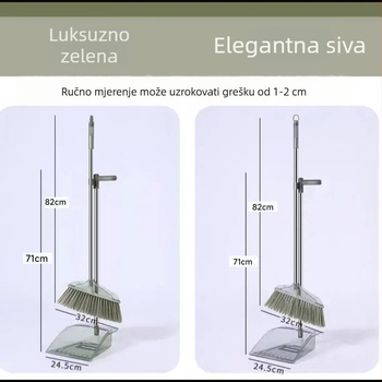 Set metle i lopatice za kućanstvo, 2024 novi model, prozirna metla