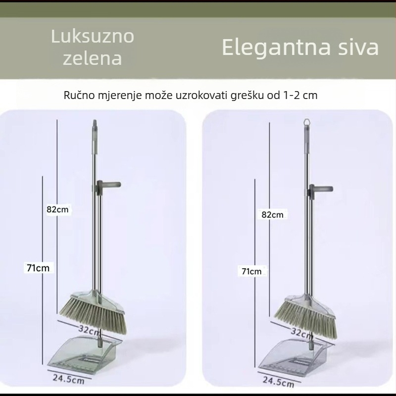 Set metle i lopatice za kućanstvo, 2024 novi model, prozirna metla