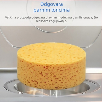 Okrugla velika debela upijajuća spužva od drvene pulpe i pamuka, za čišćenje kuhinje i pećnica