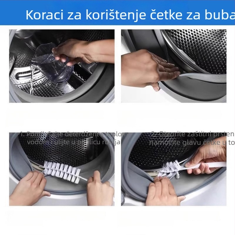 Duga četka za čišćenje perilice rublja – za unutarnji bubanj i pukotine na stijenkama