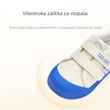 Tarannis jesenske dječje tenisice za vrtić, s niskim krojem, zatvorenim prstom i zaštitom prstiju, plave, za unutarnju i vanjsku upotrebu, za djecu 4–6 godina
