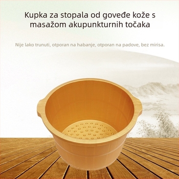 Kada za stopala sa šest kružnica, čvrsta plastična konstrukcija za kućnu pedikuru