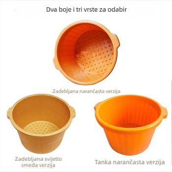 Kada za stopala sa šest kružnica, čvrsta plastična konstrukcija za kućnu pedikuru
