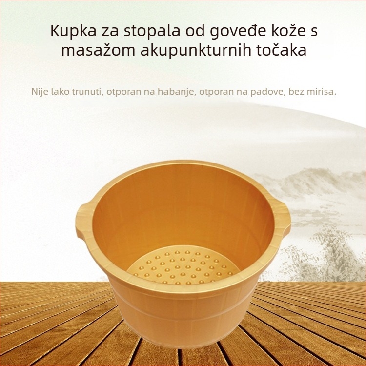 Kada za stopala sa šest kružnica, čvrsta plastična konstrukcija za kućnu pedikuru