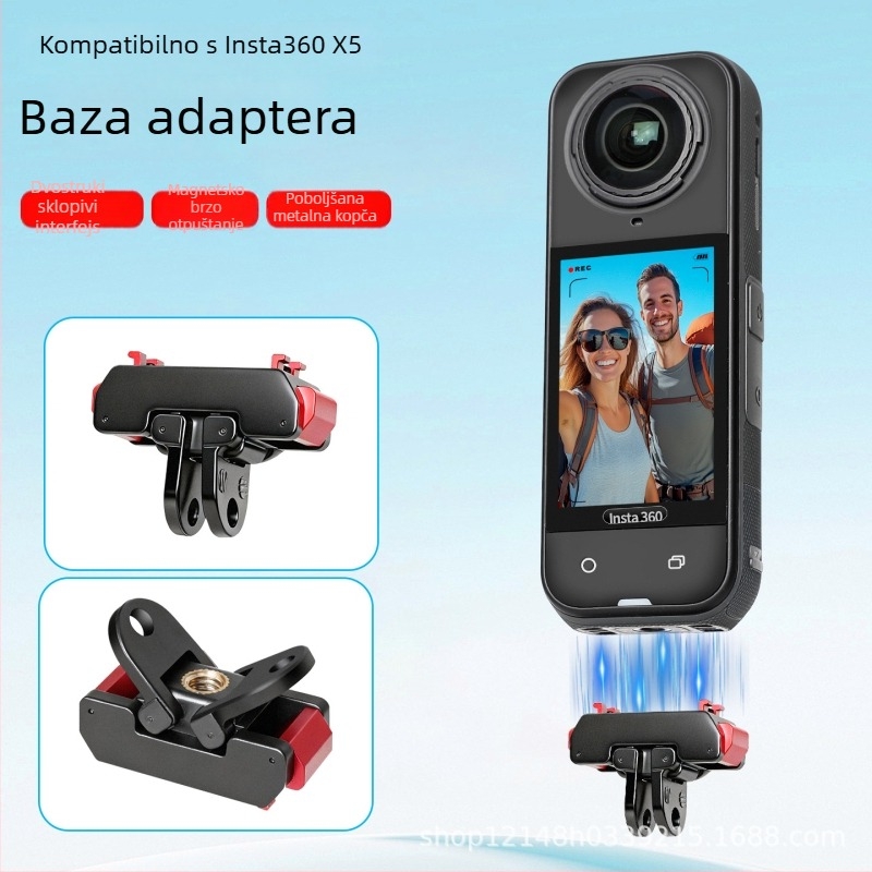 Magnetska baza brzog otpuštanja za Insta360 X5, X4 Air i Acepro2 – adapter akcijske kamere