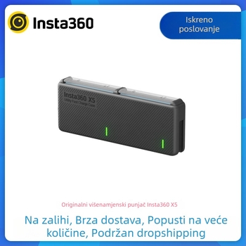 Shadow Stone Insta360 x5 originalni višenamjenski punjački hub, prijenosna kutija za punjenje s originalnim dodacima