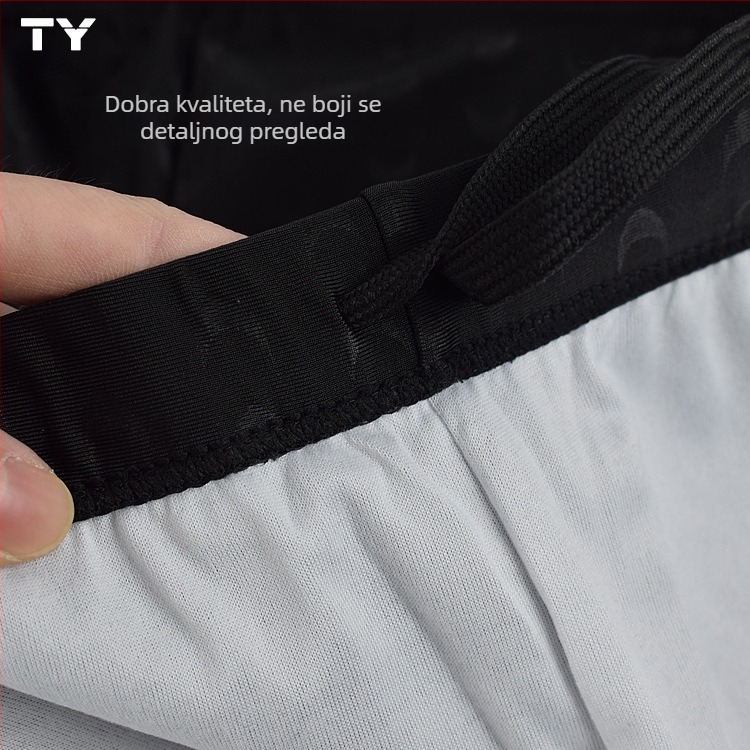 Muške kupaće gaće s Sharkskin teksturom, uskog kroja, brzo se suše, boxer stil, plus veličina