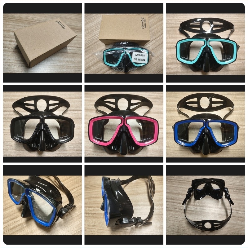 Snorkeling dvodijelni set sa suhim dišnim kanalom, maskom za ronjenje i naočalama