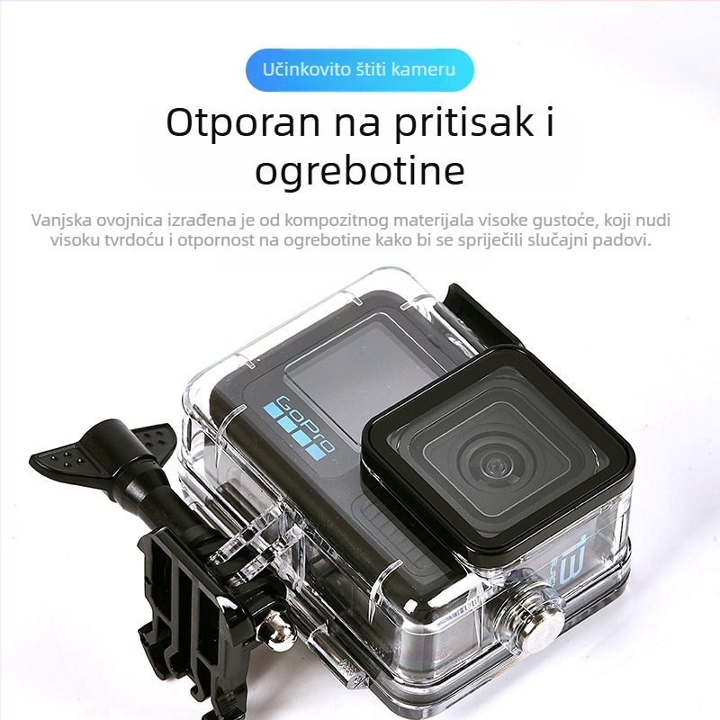 Aixiaou Vodootporna kutija za GoPro HERO9-13 s filtrom i plivačkom šipkom