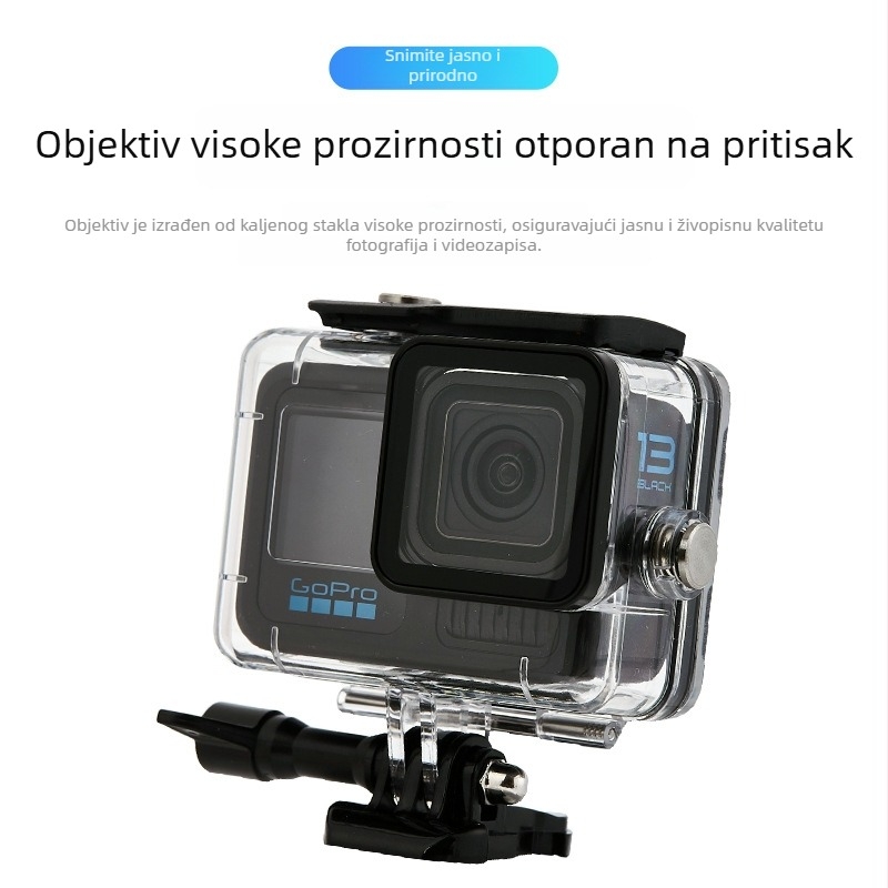 Aixiaou Vodootporna kutija za GoPro HERO9-13 s filtrom i plivačkom šipkom