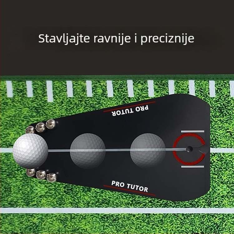Golf uređaj za trening putta s kristalno baršunastim prostirkom i površinom od drvenih vlakana