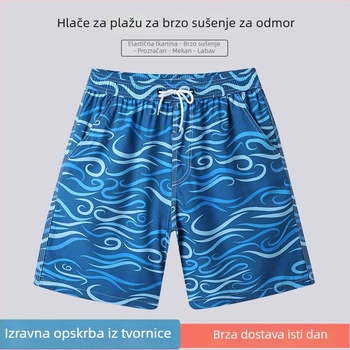Muške plažne šorceve, ljetne brzo-sušeće kupaće hlače, opušten kroj, za surfanje uz obalu i vodene sportove