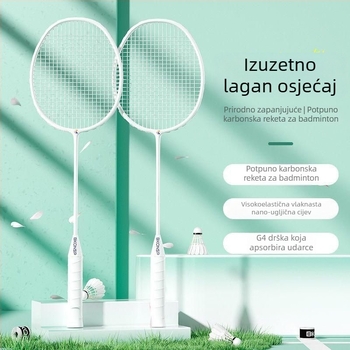 Set badminton reketa od titanijskog legura za profesionalna natjecanja, izdržljiv, visoka elastičnost, trening i zabava, dvostruke rekete, lagan