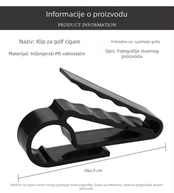 Klip za golf cigare, vatrootporan PA najlon ili PP materijal