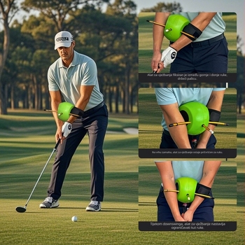 Golf trener zamaha s korekcijom držanja, pomoć za zamah i kontakt s loptom