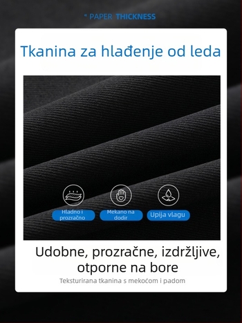 Muške Ice Silk kratke hlače - ljeto 2025, brzo sušeće, široke, casual sportske hlače