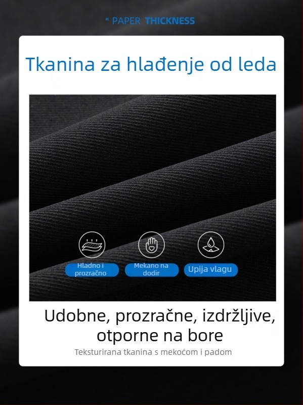 Muške Ice Silk kratke hlače - ljeto 2025, brzo sušeće, široke, casual sportske hlače