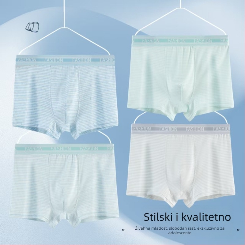 Prilagođene boxerice za tinejdžere, proljeće-ljeto, modalno prozračne mrežaste boxerice