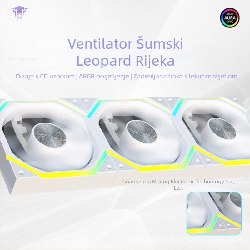 Ventilator kućišta Jungle Leopard Galaxy 120ARGB, 12 cm, PWM, 5V, 3-Pin, Prism svjetlosna sinhronizacija