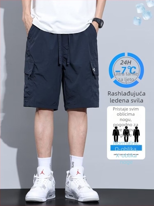 Muške casual cargo šorceve, lagane, američki stil, ljeto 2024