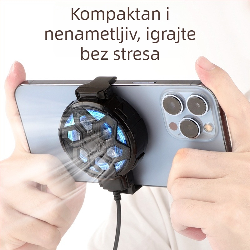 X18 hlađenje za mobilni telefon s punjenjem, zračno hlađenje, tih, 3 stupnja podešavanja za brzo hlađenje
