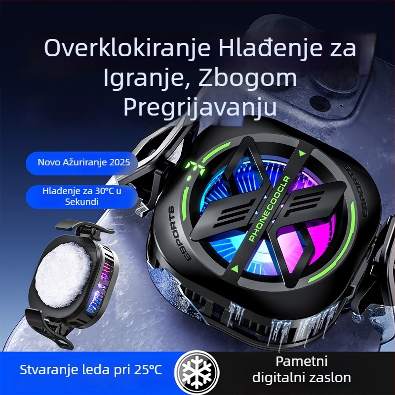 JS82E 2-u-1 magnetski stražnji klip za hlađenje telefona i tableta s poluvodičkim hlađenjem