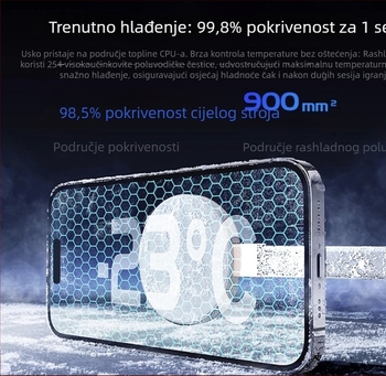 Feiying Shiguang novi vodeni hladnjak za mobitel, 30W poluvodičko hlađenje, magnetsko pričvršćivanje, tiho hlađenje za igranje