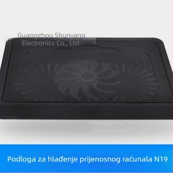 N19 podložak za hlađenje prijenosnog računala s velikim ventilatorom, metalna mreža