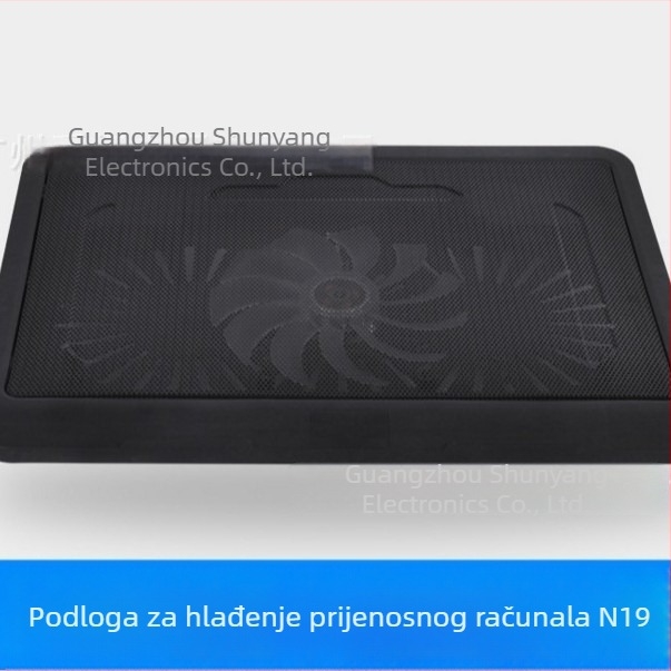N19 podložak za hlađenje prijenosnog računala s velikim ventilatorom, metalna mreža