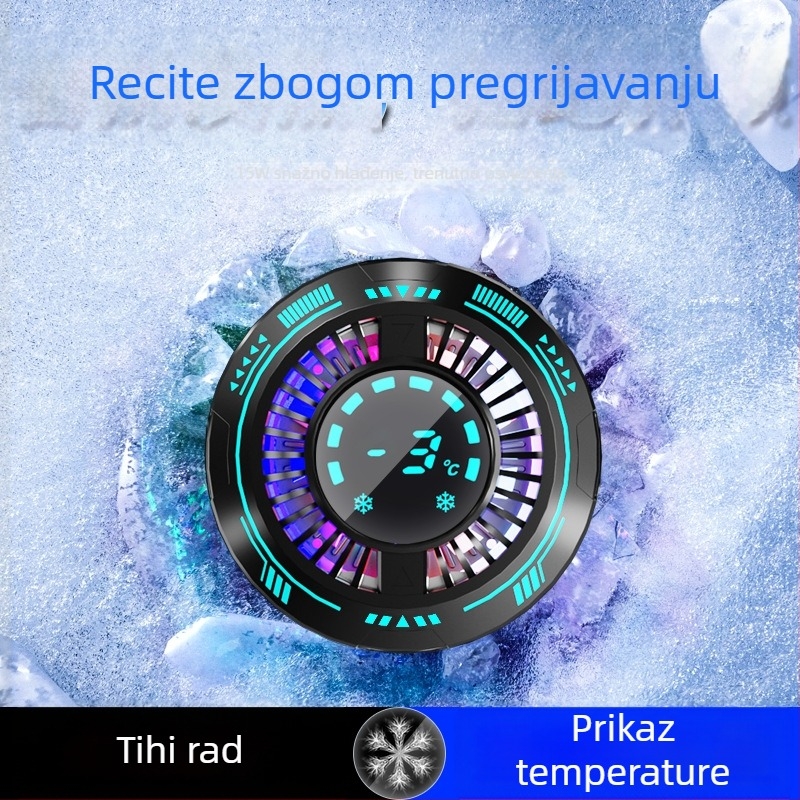 F29 hladnjak za mobitel s inteligentnim digitalnim prikazom, tih, visokoučinkovito prilagodljivo hlađenje s magnetskim pričvršćivanjem