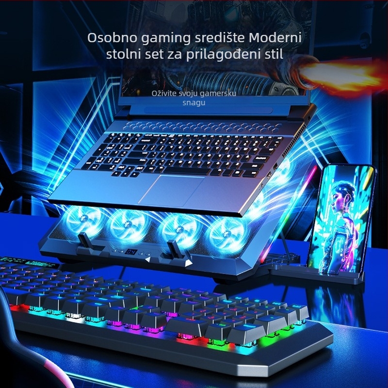 F12 RGB podloga za hlađenje laptopa