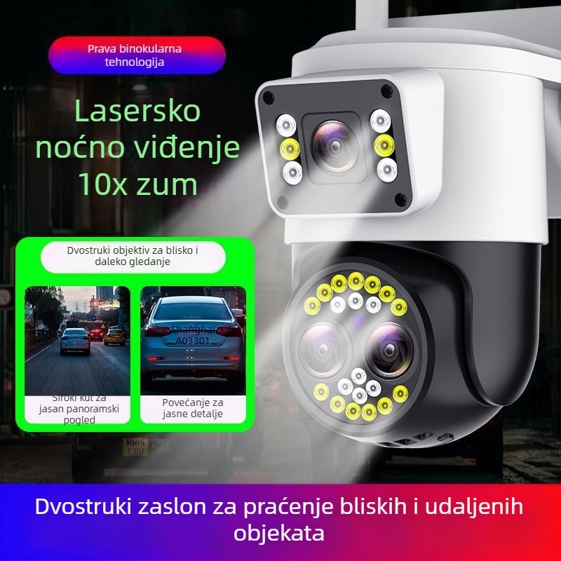 Vanjska WiFi HD sigurnosna kamera s pametnim značajkama za kućnu sigurnost