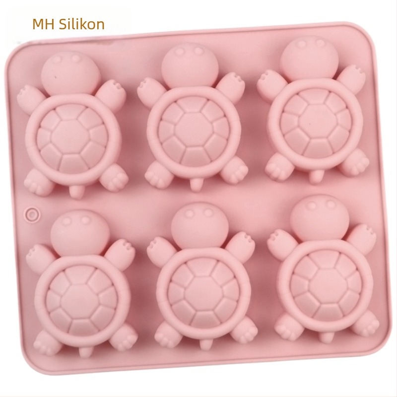 Minghao šesterokrna silikonska forma u obliku Kornjače za mousse, sapun i aromaterapiju — DIY pečenje i hladni ručni sapun