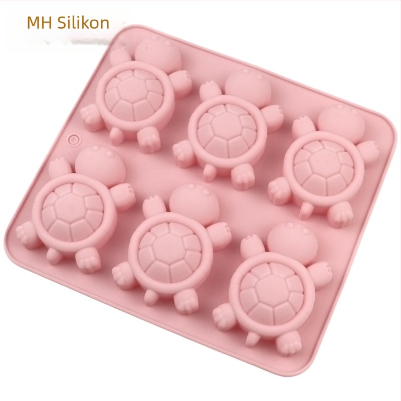 Minghao šesterokrna silikonska forma u obliku Kornjače za mousse, sapun i aromaterapiju — DIY pečenje i hladni ručni sapun